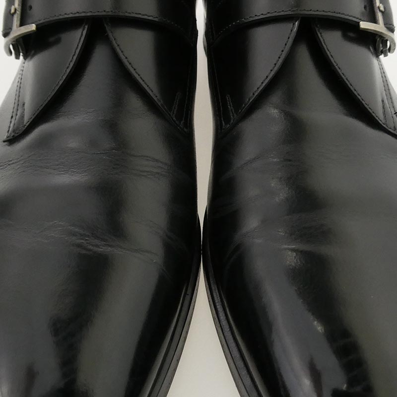 エルメス Hバックル モンクストラップ レザー シューズ 買取実績 画像