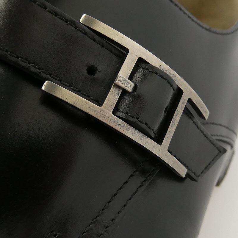 エルメス Hバックル モンクストラップ レザー シューズ 買取実績 画像