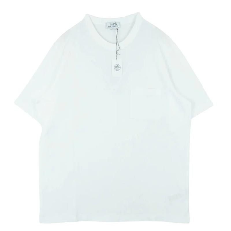 エルメス イタリア製 Hロゴ刺繍 コットン クルーネック カットソー 半袖 ポケット Tシャツ 買取実績