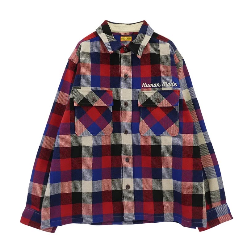 ヒューマンメイド 25AW HM30SH013 Wool Check Shirt Jacket ウール チェック シャツ ジャケット 買取実績 画像