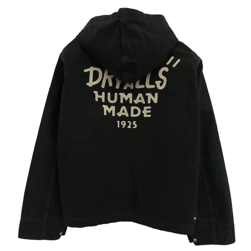 ヒューマンメイド 25AW WASHED HOODED JACKET チェーンステッチ 刺繍 ウォッシュド ハートボタン キャンバス生地 フーデッド ジャケット ワーク アクティブ 買取実績