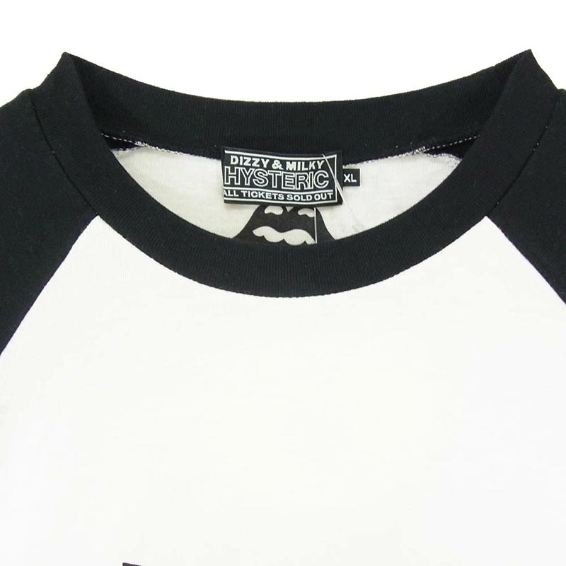 ヒステリックグラマー 23AW 02233CL15 x The Rolling Stones 1975 ローリングストーンズ Three Quarter Sleeve T-Shirt 7分袖 ラグラン 長袖 Tシャツ カットソー 買取実績 画像