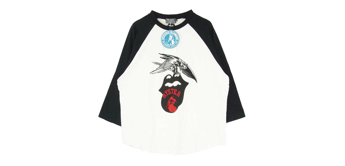 ヒステリックグラマー 23AW 02233CL15 × The Rolling Stones 1975 ローリングストーンズ Three Quarter Sleeve T-Shirt 買取実績