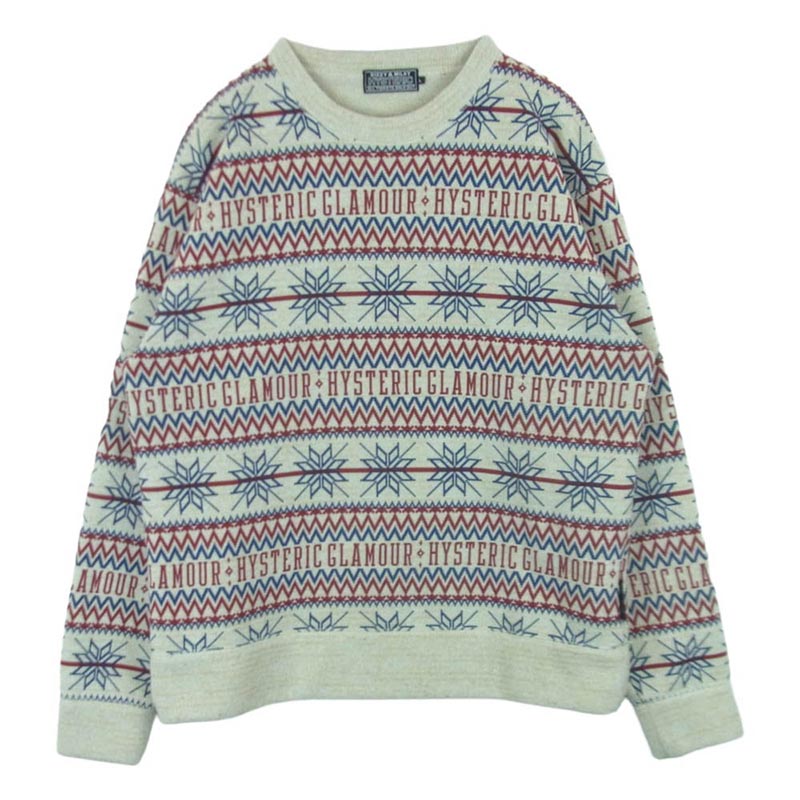 ヒステリックグラマー 23AW 02233CS01 SPADE NORDIC柄 ノルディック柄 クルーネック ニット セーター 買取実績