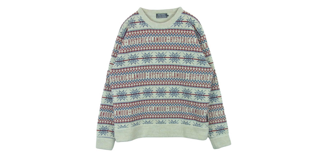 ヒステリックグラマー 23AW 02233CS01 SPADE NORDIC柄 ノルディック柄 クルーネック ニット セーター 買取実績