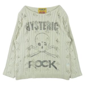 ヒステリックグラマー 25AW 01253NS01 SIENA BARNES HYS ROCK クラッシュ加工 ステンシル ニット セーター 買取実績