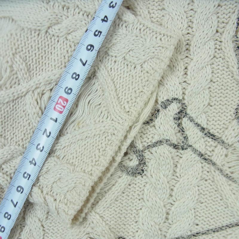 ヒステリックグラマー 25AW 01253NS01 SIENA BARNES HYS ROCK クラッシュ加工 ステンシル ニット セーター 買取実績 画像