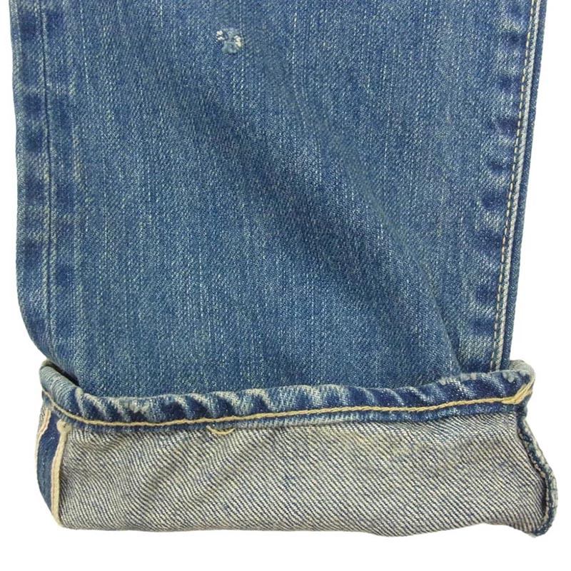 ヒステリックグラマー 26AW 0263AP23 スタッズ ダメージ SP加工 セルビッチ 隠しリベット 革パッチ 小窓デニムパンツ 買取実績 画像