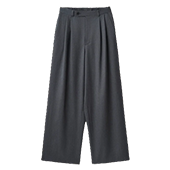 ユハ 26AW 2TUCK WIDE EASY PANTS 2タック ワイド イージーパンツ 画像