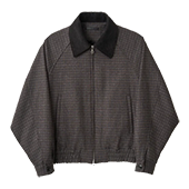 ユハ チェックラグランボンバージャケット 買取 画像