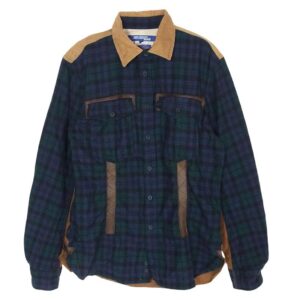 ジュンヤワタナベコムデギャルソンマン WD-B301 × PENDLETON ペンドルトン AD2009 コーデュロイ チェック レザー 長袖 シャツ 買取実績