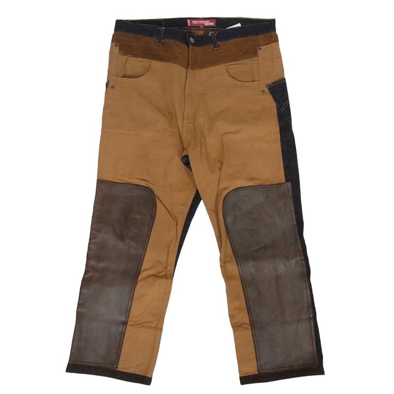 ジュンヤワタナベコムデギャルソンマン WD-P201 × Levi’s リーバイス AD2009 503 コーデュロイ レザー 切替 再構築 デニム ワーク パンツ 買取実績