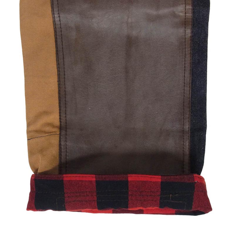 ジュンヤワタナベコムデギャルソンマン WD-P201 × Levi's リーバイス AD2009 503 コーデュロイ レザー 切替 再構築 デニム ワーク パンツ 買取実績 画像
