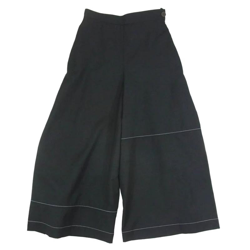 ロエベ S2192280FH サイドプリーツ ワンタック ステッチ デザイン切替 ワイド クロップド パンツ 買取実績