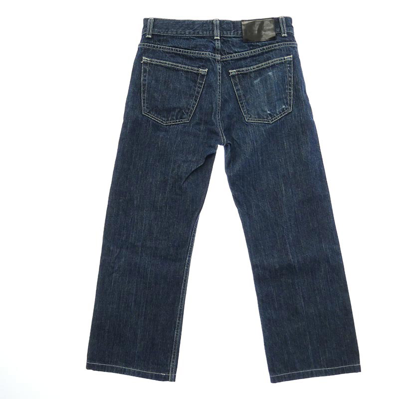 ルイ・ヴィトン RW052Q ロゴ レザー パッチ ストレート デニム パンツ 買取実績 画像