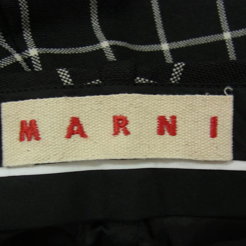 マルニ 23AW PAMA0111U0 UTWA01 Wool Check Pant チェック柄 ウール スラックスパンツ トラウザーズ 買取実績 画像