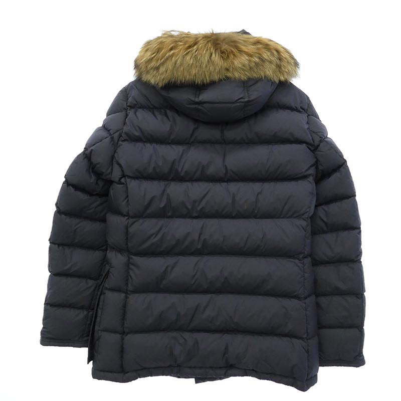 モンクレール 19AW E20914138025 68352 CLUNY GIUBBOTTO DOWN JACKET クルーニー コヨーテファー ロゴパッチ ダブルジップ ナイロン ダウンジャケット 買取実績 画像