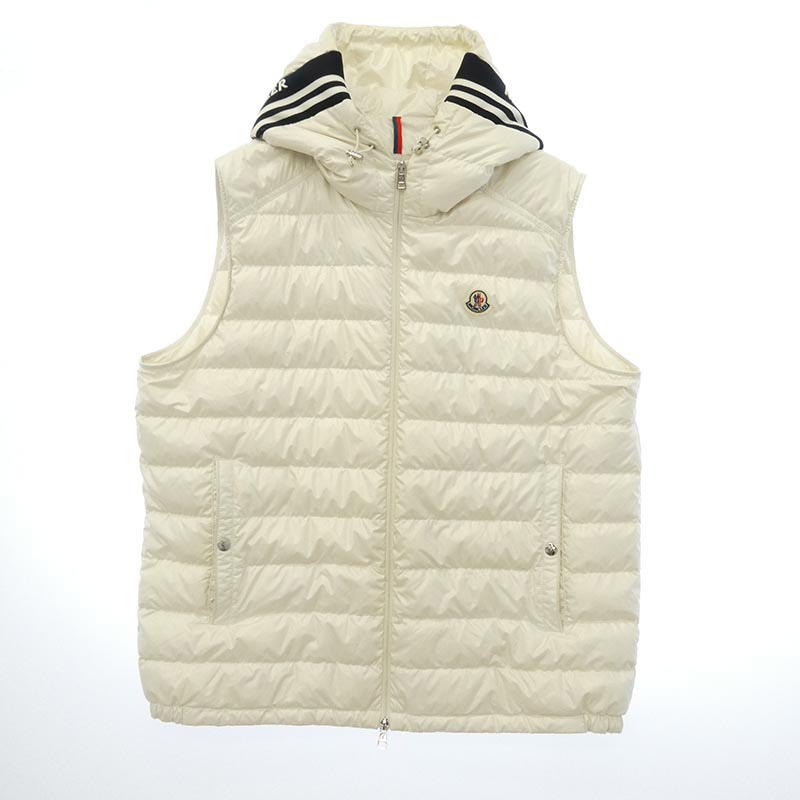 モンクレール 24SS J10911A00057 595ZJ CLAI GILET クライ ジレ フーデッド ダウン ベスト 買取実績