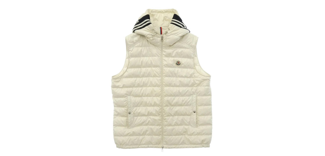 モンクレール 24SS J10911A00057 595ZJ CLAI GILET クライ ジレ フーデッド ダウン ベスト 買取実績