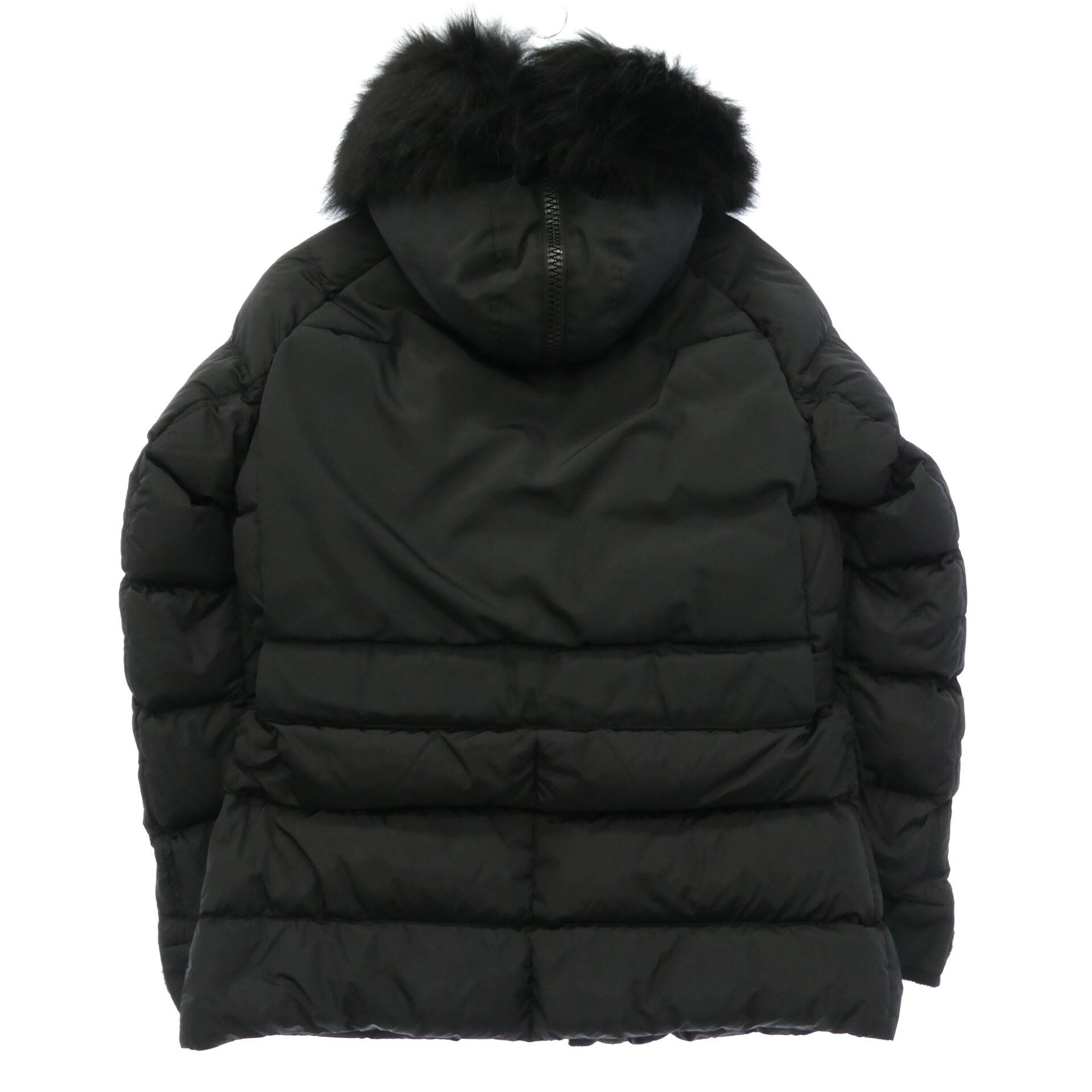 モンクレール 420914180425 54155 DYLAN GIUBBOTTO DOWN JACKET ディラン ウエストベルト コヨーテファー ロゴパッチ ダブルジップ ダウンジャケット ダウンコート 買取実績 画像
