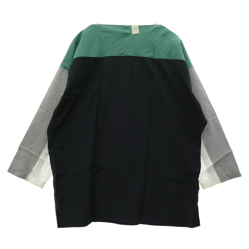 エヌハリウッド 19SS 191-SH03-013 パネル切替 クルーネック プルオーバー シャツ 買取実績 画像