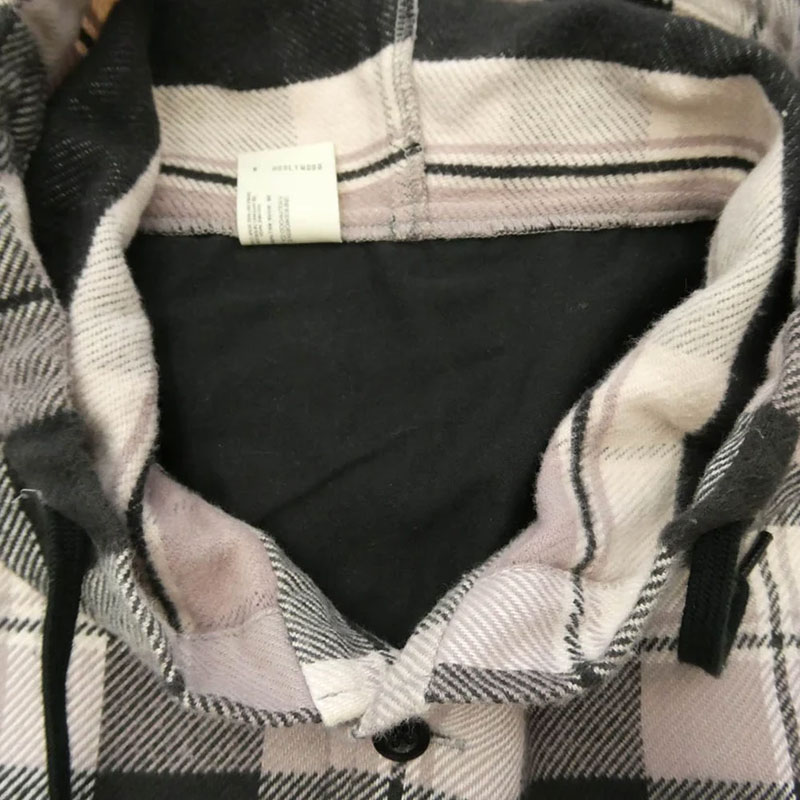 エヌハリウッド 21AW 1212-SH51-042 HOODED SHIRT フード付きネルチェックシャツ パーカー 買取実績 画像