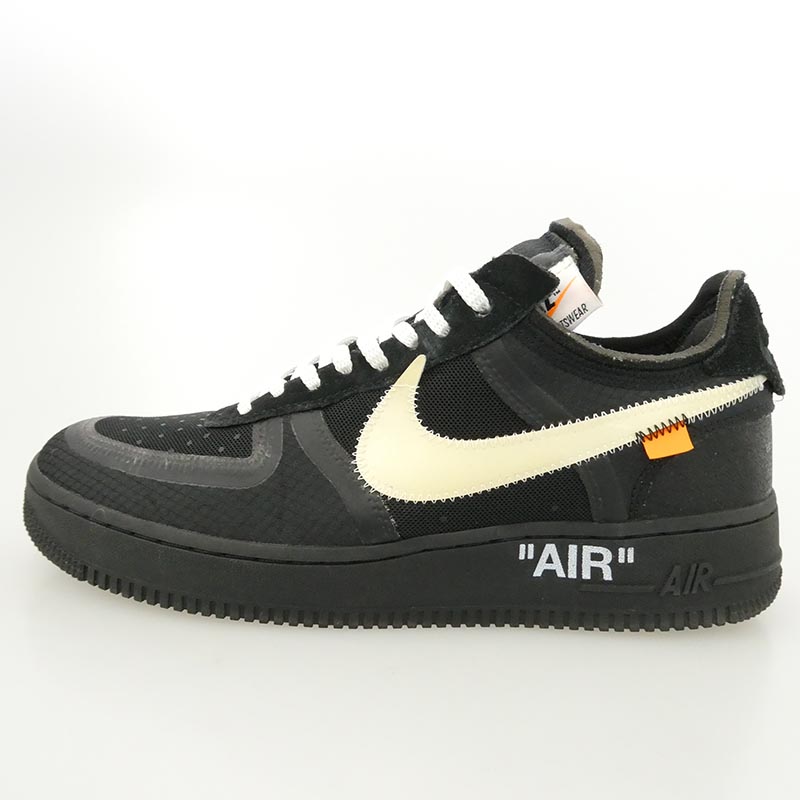 ナイキ AO4606-001 × Off-White オフホワイト 【フェイクバスターズ鑑定済】Air Force 1 Low Black AF1 THE10  買取実績