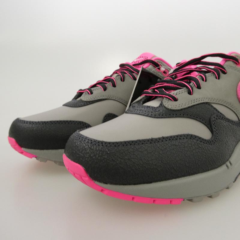 ナイキ HF3713-003 × HUF Air Max 1 Anthracite Pink Pow ハフ エアマックス1 アンスラサイト ピンクパウ ローカットスニーカー 買取実績 画像