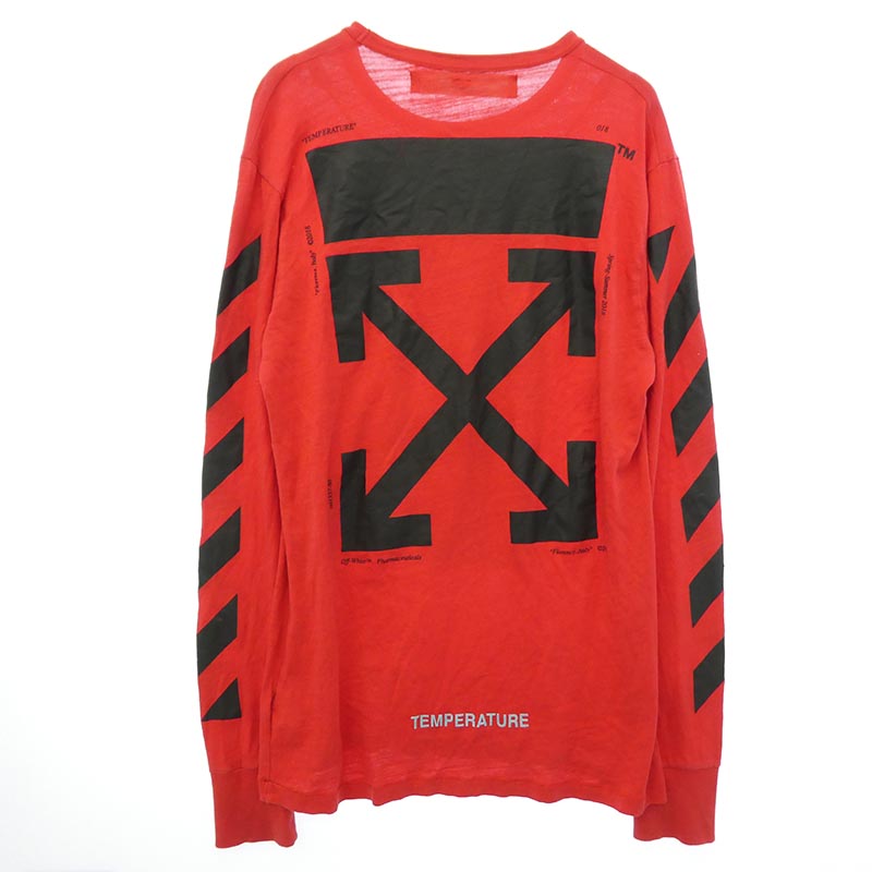 オフホワイト 18SS OMAB001S18001012 DIAG MONALISA L/S TEE モナリザ ロンT 長袖 Tシャツ カットソー 買取実績 画像