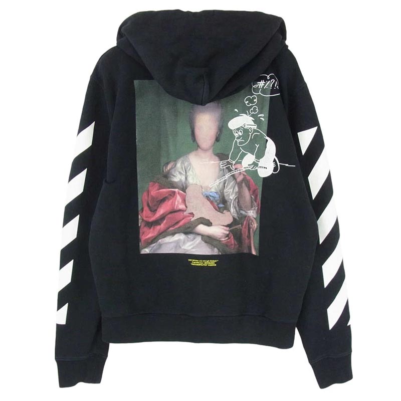 オフホワイト 19AW OMBE001E19E30005 MARIANA SLIM ZIPPED HOODIE マリアナ スリム ジップ フーディー プリント パーカー 買取実績 画像