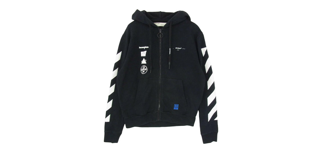 オフホワイト 19AW OMBE001E19E30005 MARIANA SLIM ZIPPED HOODIE 買取実績