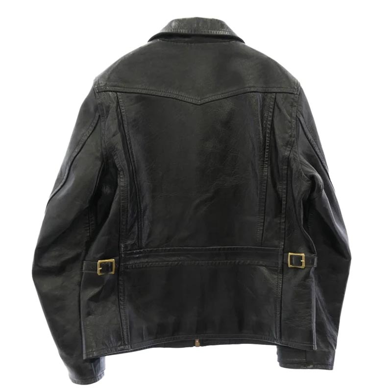 オルゲイユ Horse Leather Single Riders Jacket 茶芯 ホースハイド レザー ライダース ジャケット 買取実績 画像