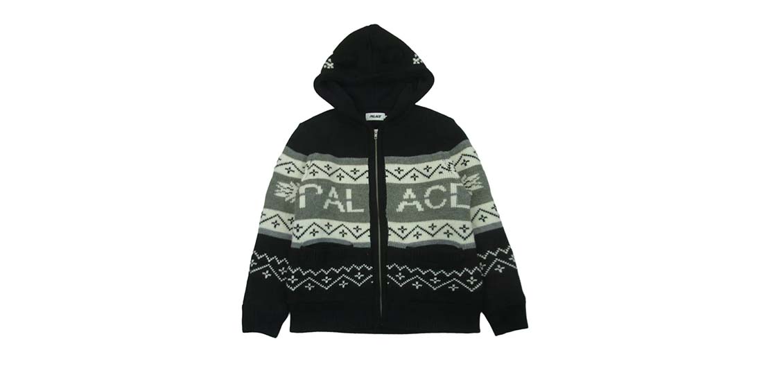 PALACE パレス 25AW LOVES ME HOODED KNIT ブラック系 グレー系 買取実績