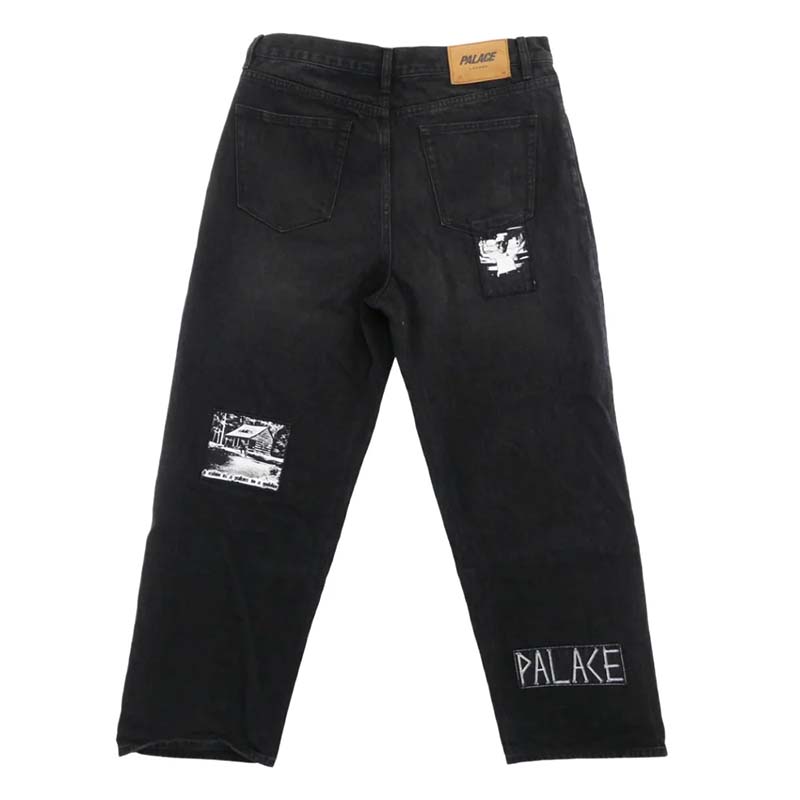 PALACE パレス 25SS P90 BAGGY JEAN PATCH UP ブラック系 買取実績 画像