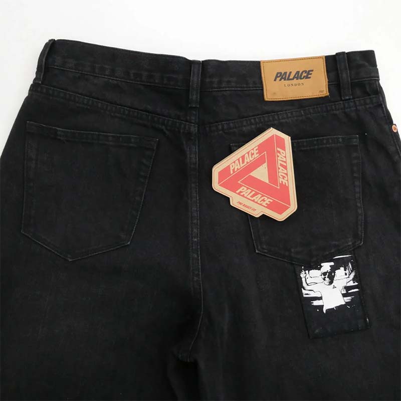 PALACE パレス 25SS P90 BAGGY JEAN PATCH UP ブラック系 買取実績 画像