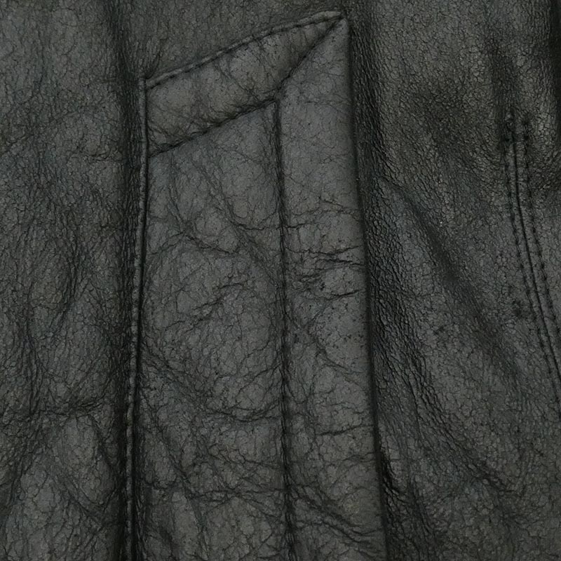 リックオウエンス 06AW 1773 DUSTULATOR期 RU PEE COAT OLMAR and MIRTA Lavato Plonge ラムレザー レザー Pコート 買取実績 画像