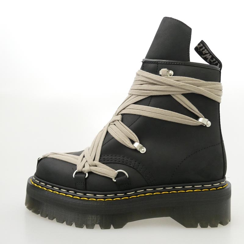リックオウエンス 25AW DM02E68128001 × Dr.Martens 1460 Quad Sole Megalace Boot Black ドクターマーチン クアッド ソール メガ レースブーツ シューズ 買取実績 画像