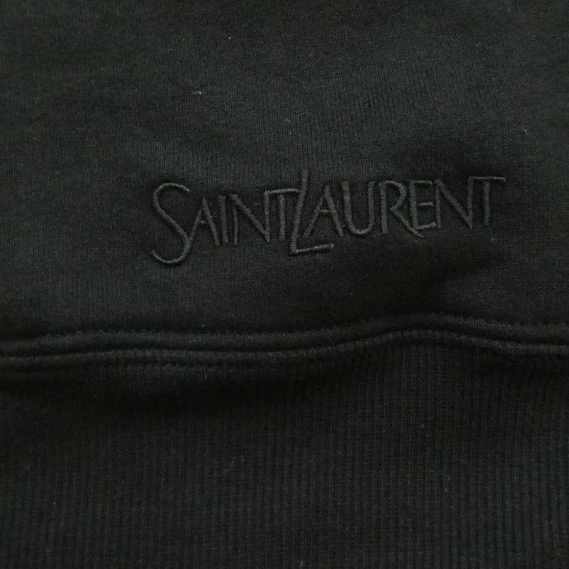 サンローラン 802136 Y36SW Half Zip Logo Hoodie ハーフジップ スウェット ロゴ刺繍 プルオーバー フーディー パーカー 買取実績 画像