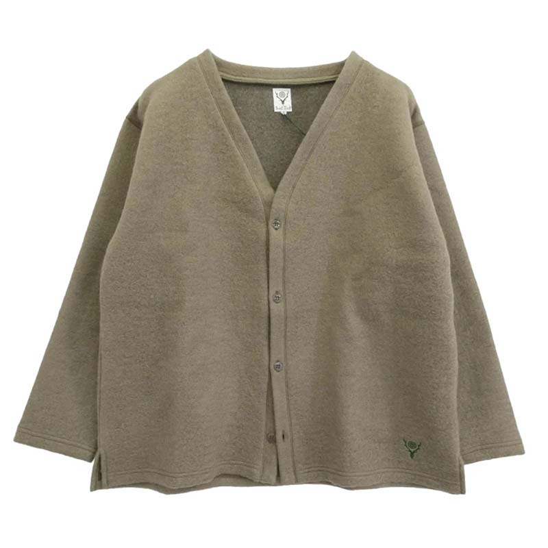 サウスツーウェストエイト 24AW PU535 S.S. V Neck Cardigan カーディガン 薄モスグリーン系 買取実績
