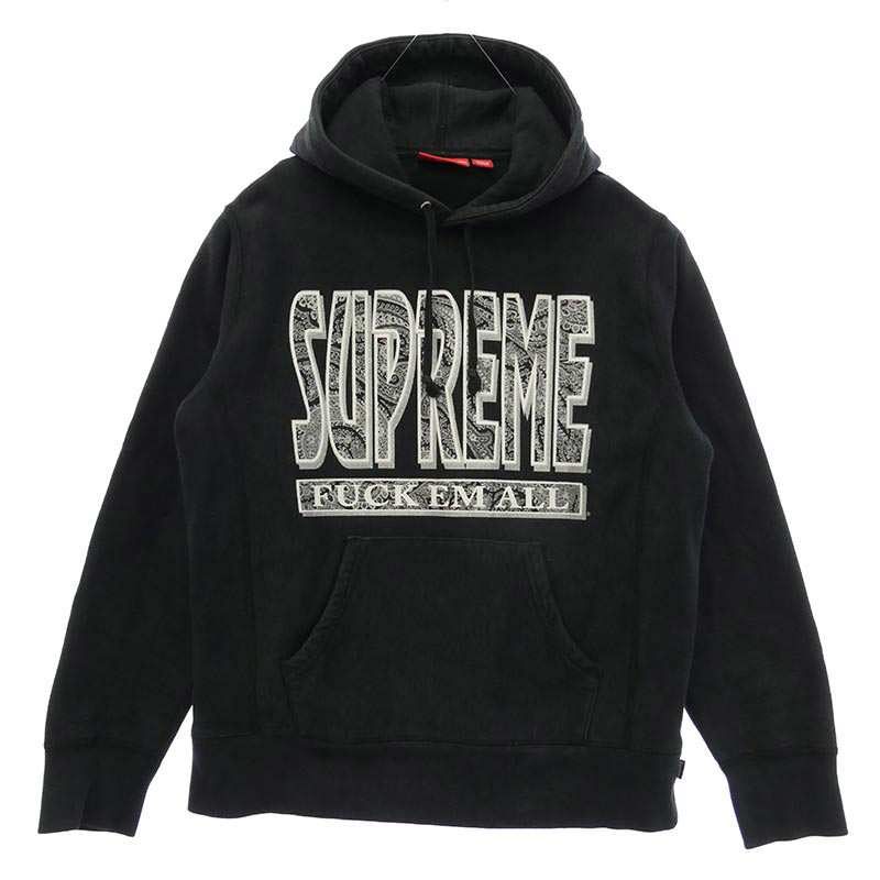 シュプリーム 17AW Paisley Fuck Em All Hooded Sweatshirt 買取実績