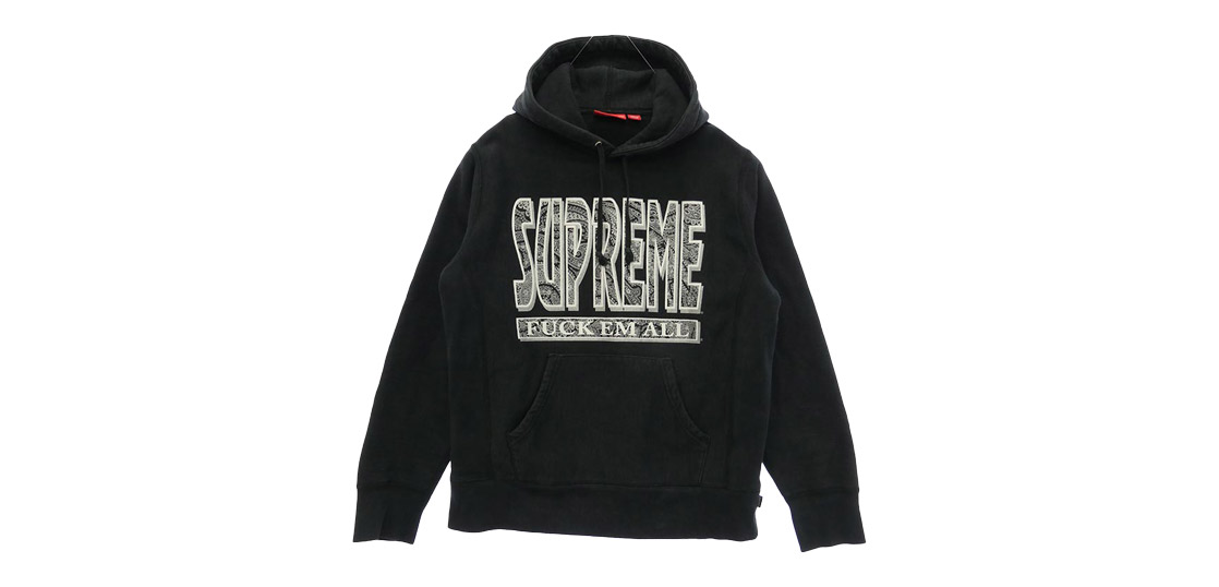 シュプリーム 17AW Paisley Fuck Em All Hooded Sweatshirt 買取実績