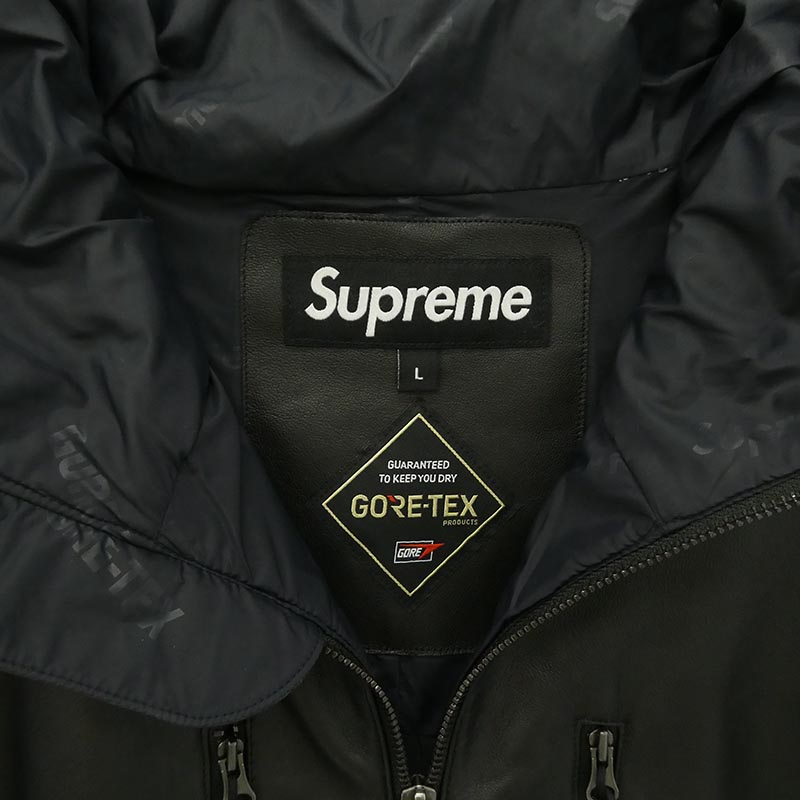 シュプリーム 22SS GORE-TEX Leather Jacket Black ゴアテックス レザージャケット マウンテンパーカー 買取実績 画像