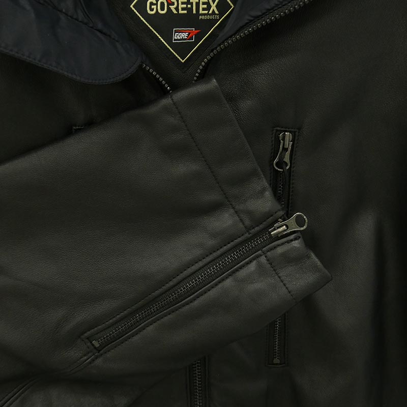 シュプリーム 22SS GORE-TEX Leather Jacket Black ゴアテックス レザージャケット マウンテンパーカー 買取実績 画像