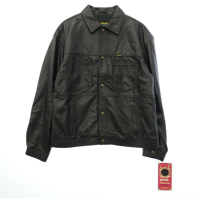 シュプリーム 22SS × Schott ショット Leather Work Jacket 買取実績