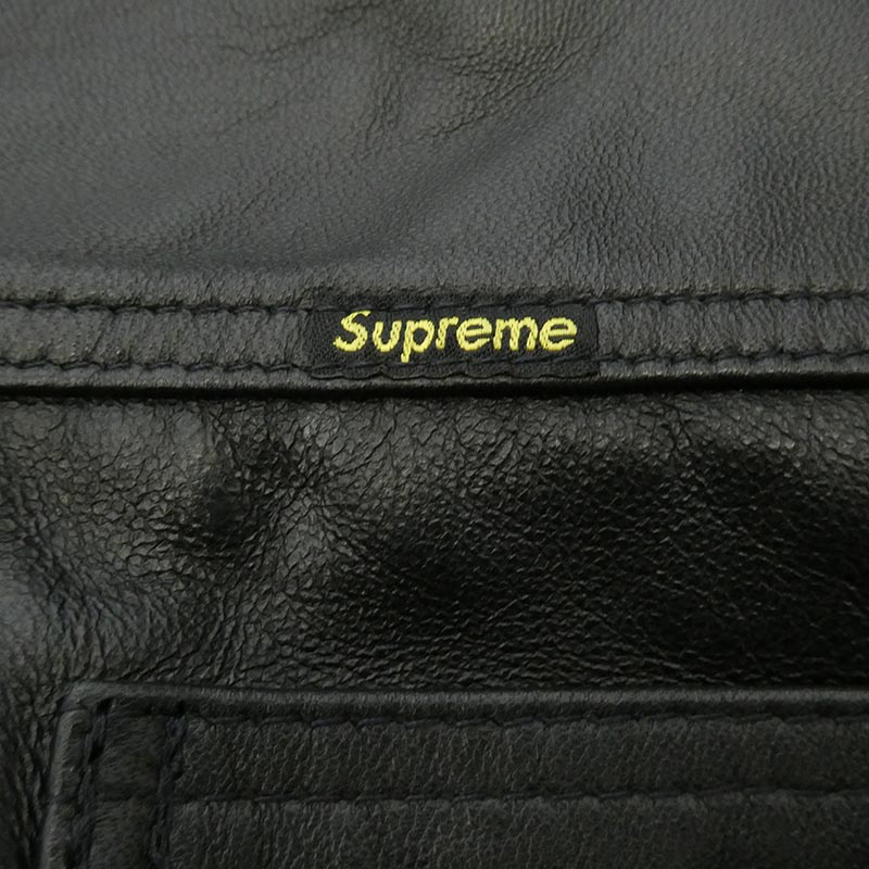 シュプリーム 22SS x Schott ショット Leather Work Jacket レザー ワーク ジャケット 買取実績 画像