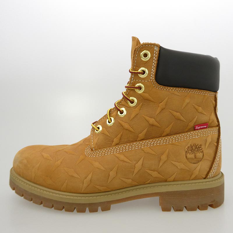 シュプリーム 23AW × Timberland ティンバーランド Diamond Plate 6inch Premium Waterproof Boot ダイアモンドプレート 6インチ プレミアム ウォータープルーフ ブーツ 買取実績 画像