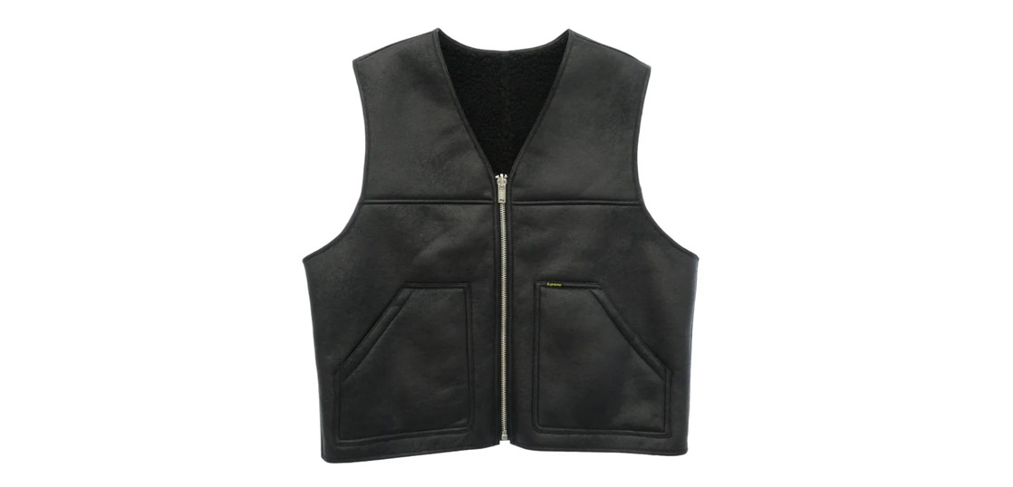シュプリーム 24AW Reversible Faux Shearling Work Vest 買取実績