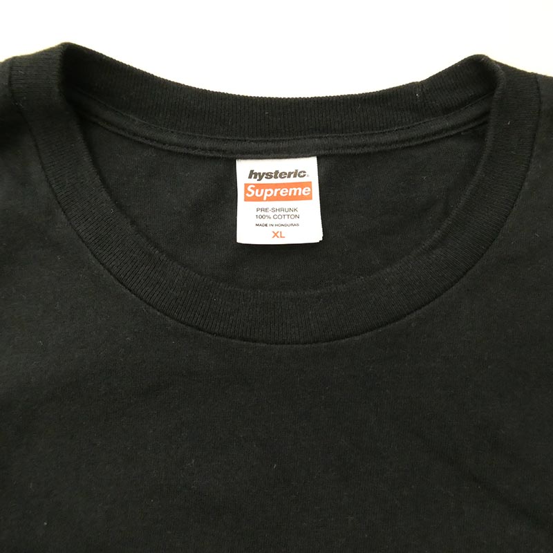 シュプリーム 24AW x HYSTERIC GLAMOUR Pin Up Tee Black ヒステリックグラマー ピン アップ 半袖 Tシャツ 買取実績 画像