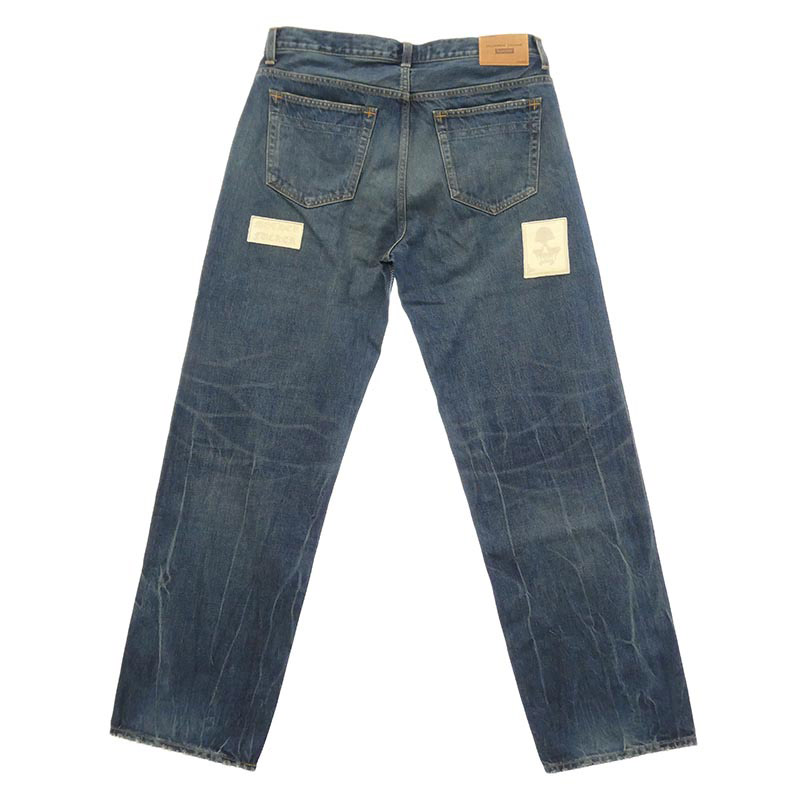 シュプリーム 25AW x Number (N)ine ナンバーナイン Patches Loose Fit Jean ダメージウォッシュ加工 パッチ ルーズフィット ジーンズ デニムパンツ 買取実績 画像