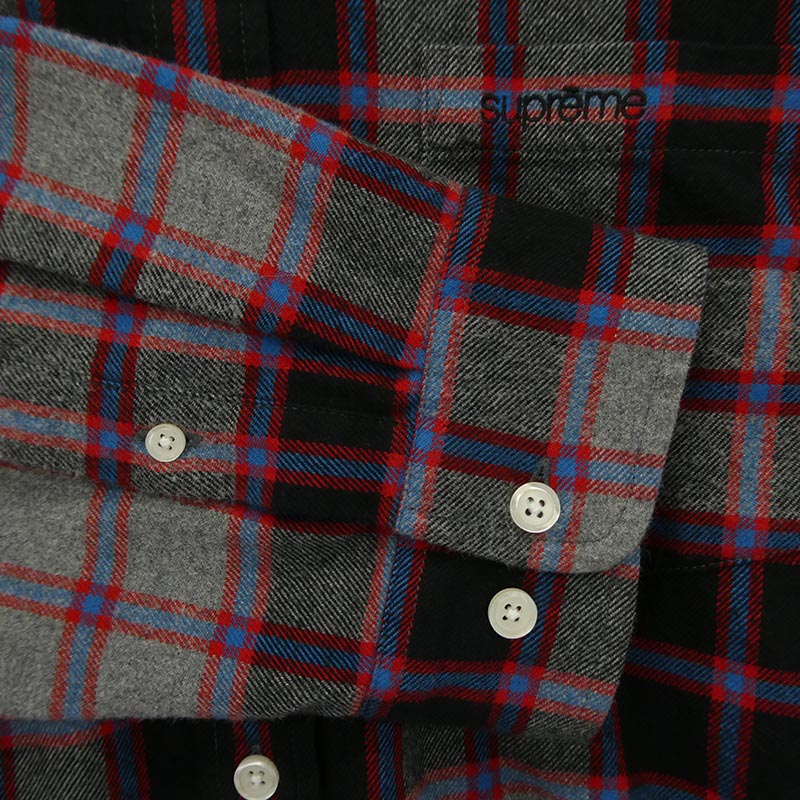 シュプリーム 25AW Plaid Flannel Shirt チェック フランネル 長袖 BD ボタンダウン シャツ 買取実績 画像